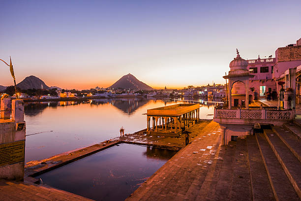 Scenic film shooting locations in Pushkar – Pushkar Lake, Savitri Temple & Gurudwara Singh Sabha.